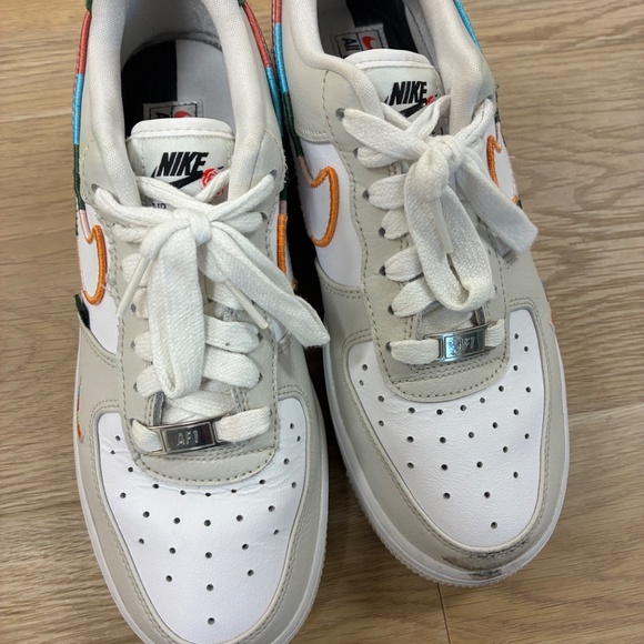 Nike Air Force 1 All Petals United Embroidered Sneakers Women's Size 7.5 Skater - Picture 4 of 8